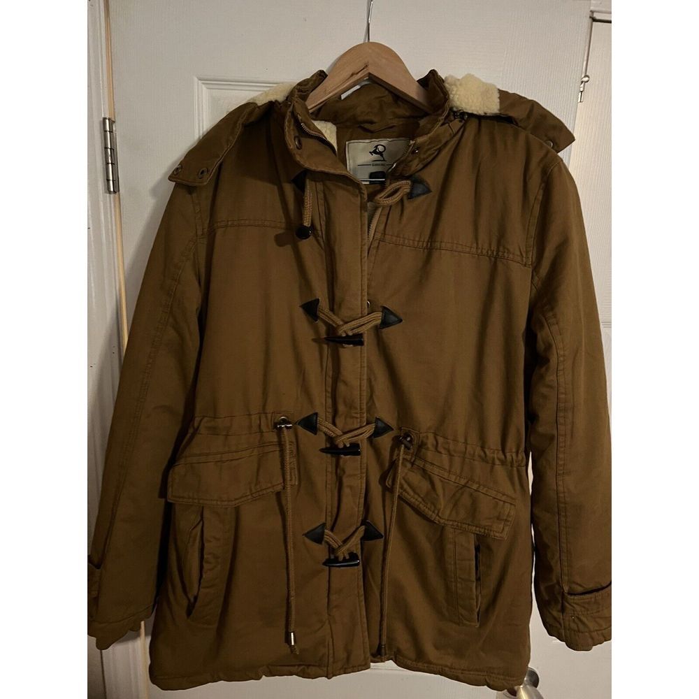 Uoiuxc Women's Warm Winter Coat‎ Hooded Fleece Lined Parkas Jacket Large